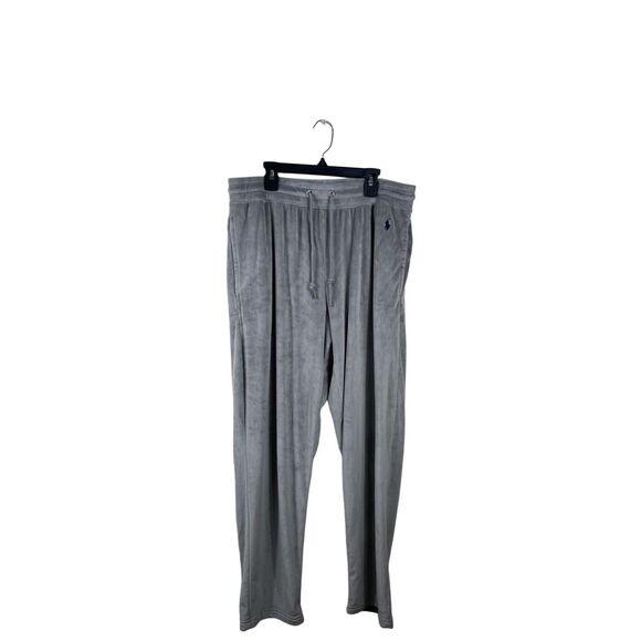 Polo Ralph Lauren Other - Polo Ralph Lauren Men's Velour Sleepwear Lounge Pajama Sleep Pants Gray Large